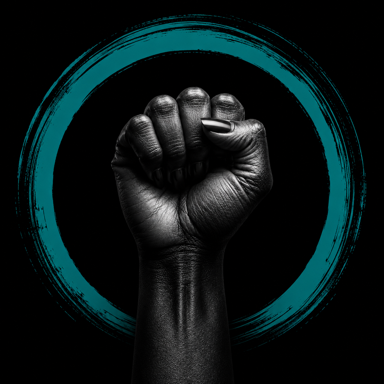 Jaeide X signature raised fist